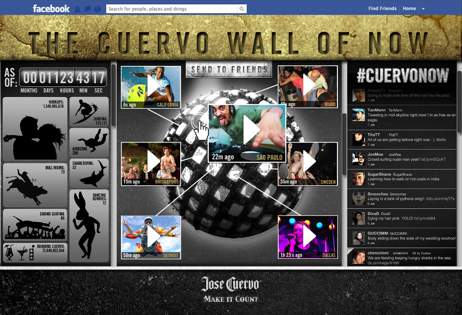 Jamie Kakleas Jose Cuervo Wall of Now Facebook App